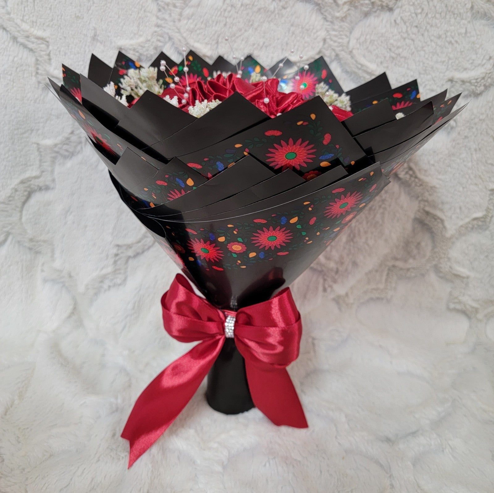 handmade Ribbon Flower bouquet