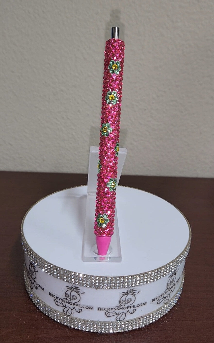 Handmade Rhinestone wrapped writing pen