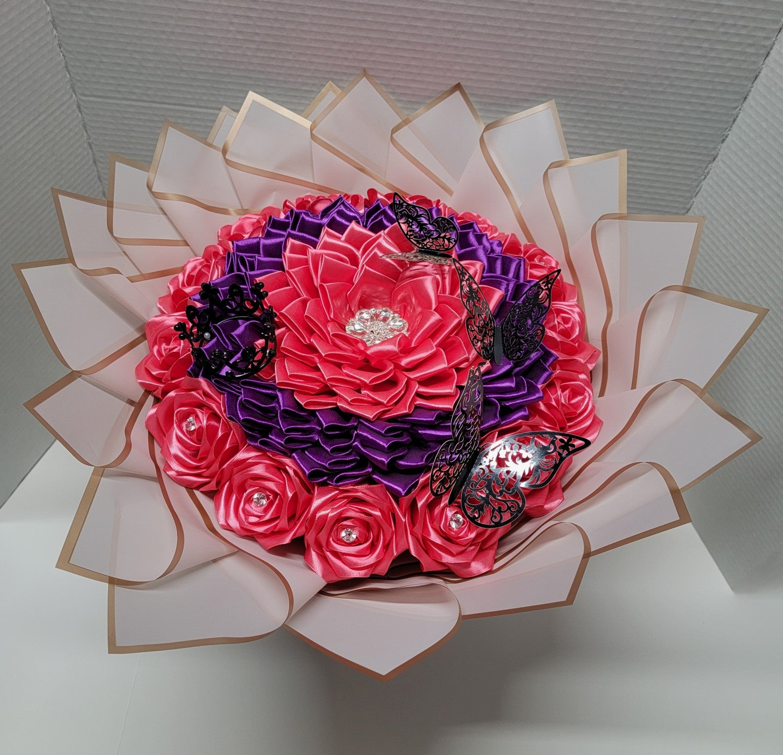 handmade Ribbon Flower bouquet