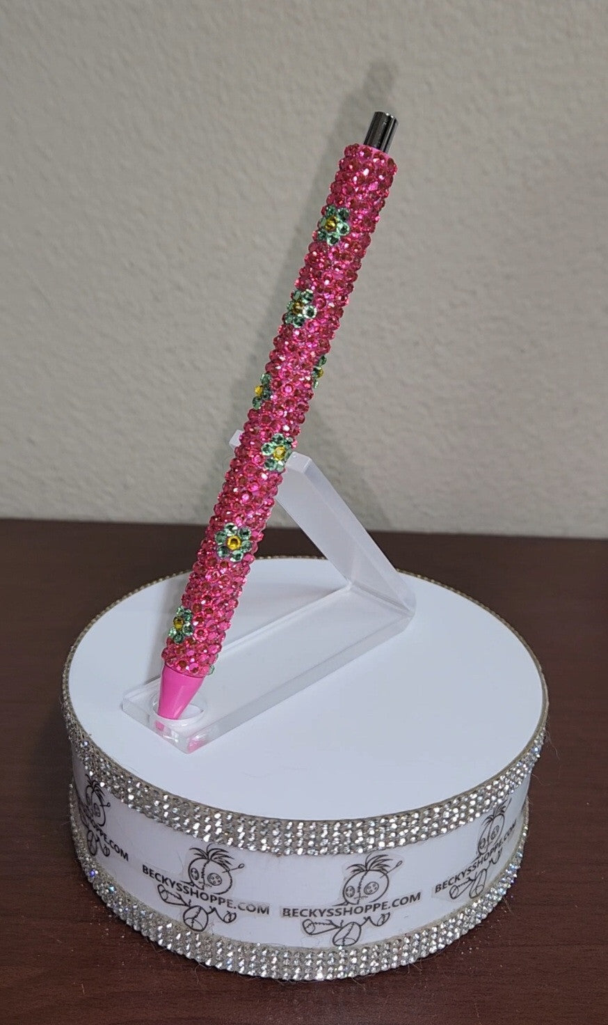 Handmade Rhinestone wrapped writing pen