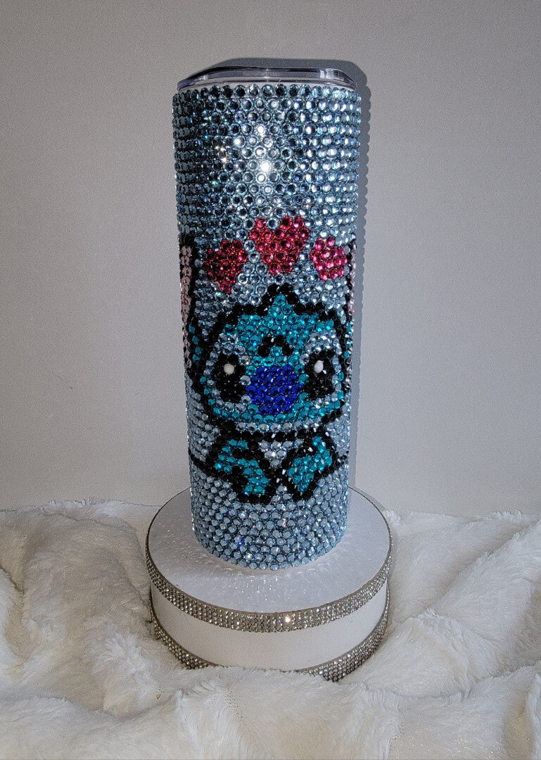 20 oz Stitch Rhinestone Tumbler