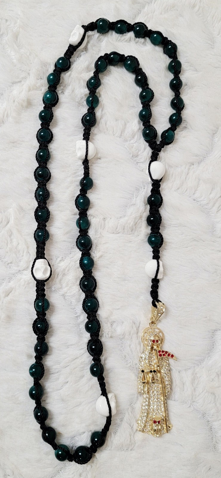 Santa Muerte Rosary 24 inch