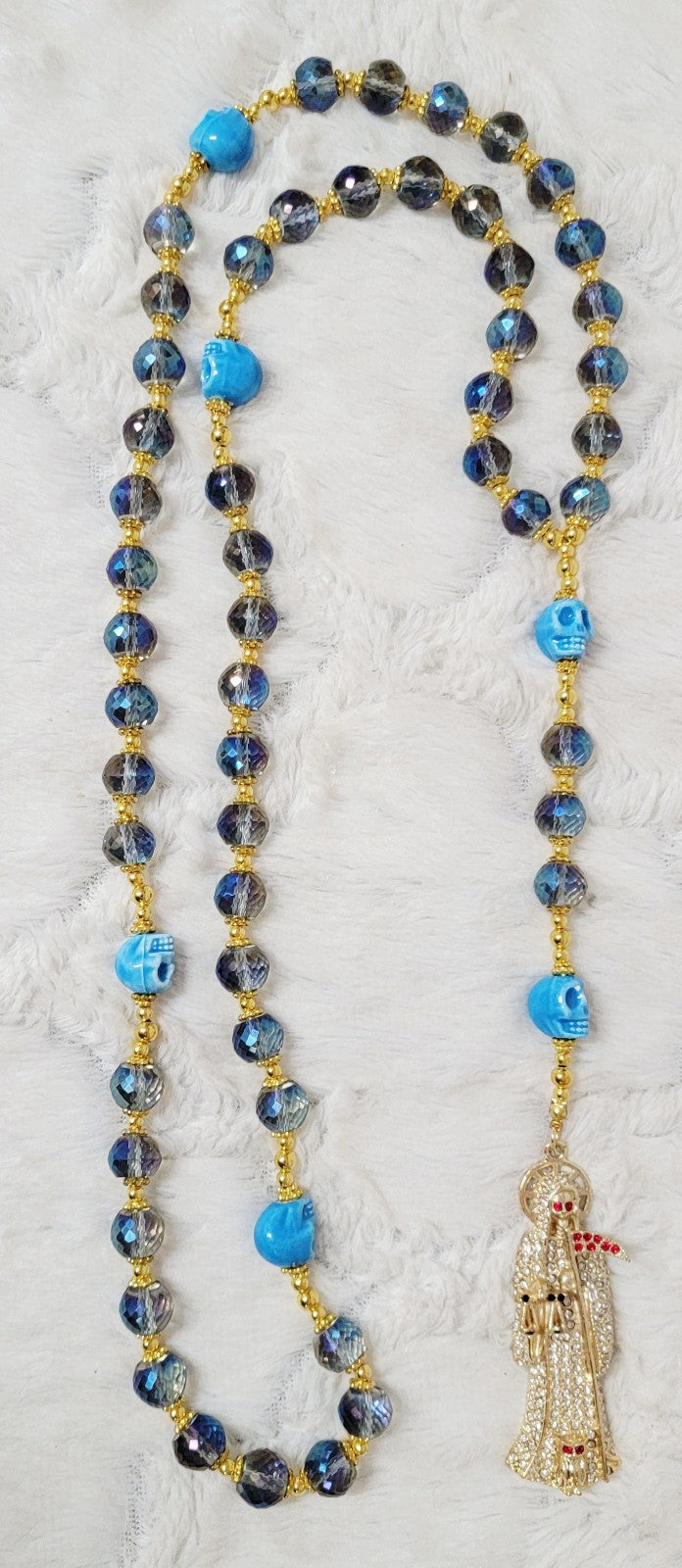 Santa Muerte Rosary 26 inch