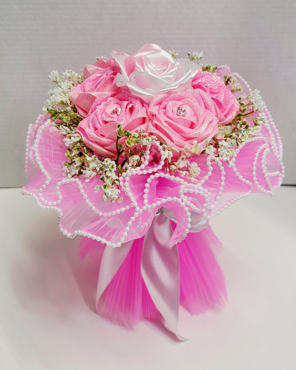 handmade Ribbon Flower bouquet