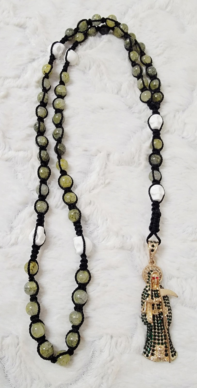 Santa Muerte Rosary 25 inch