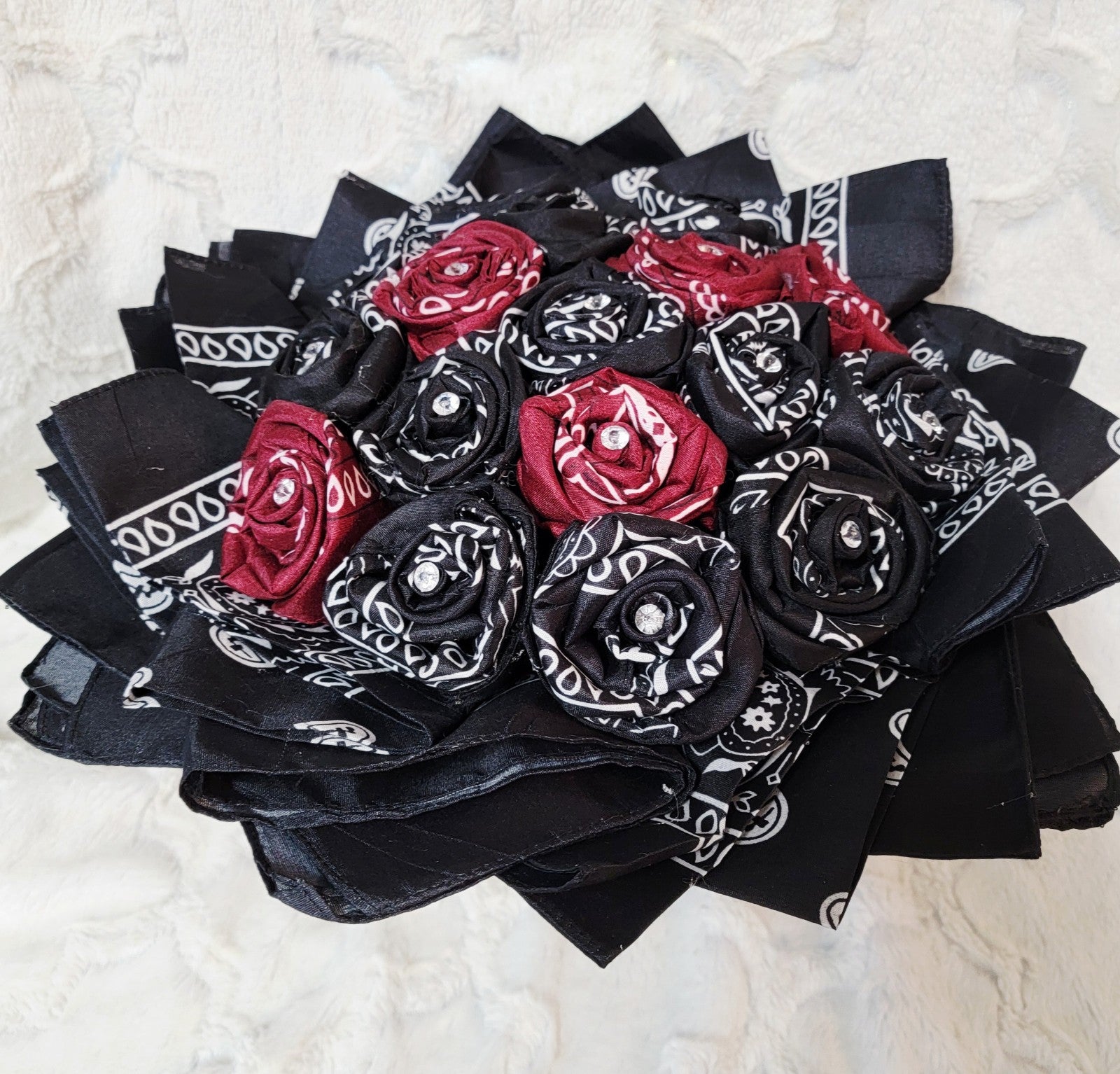handmade Bandana Flower bouquet