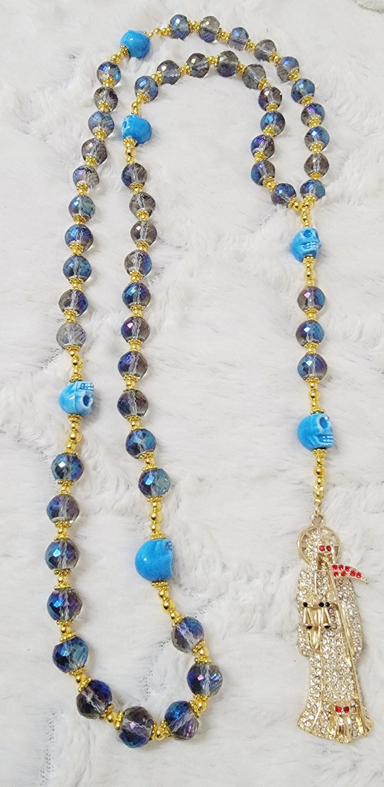 Santa Muerte Rosary 26 inch