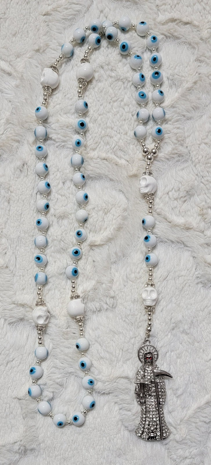 Santa Muerte Rosary 24 inch