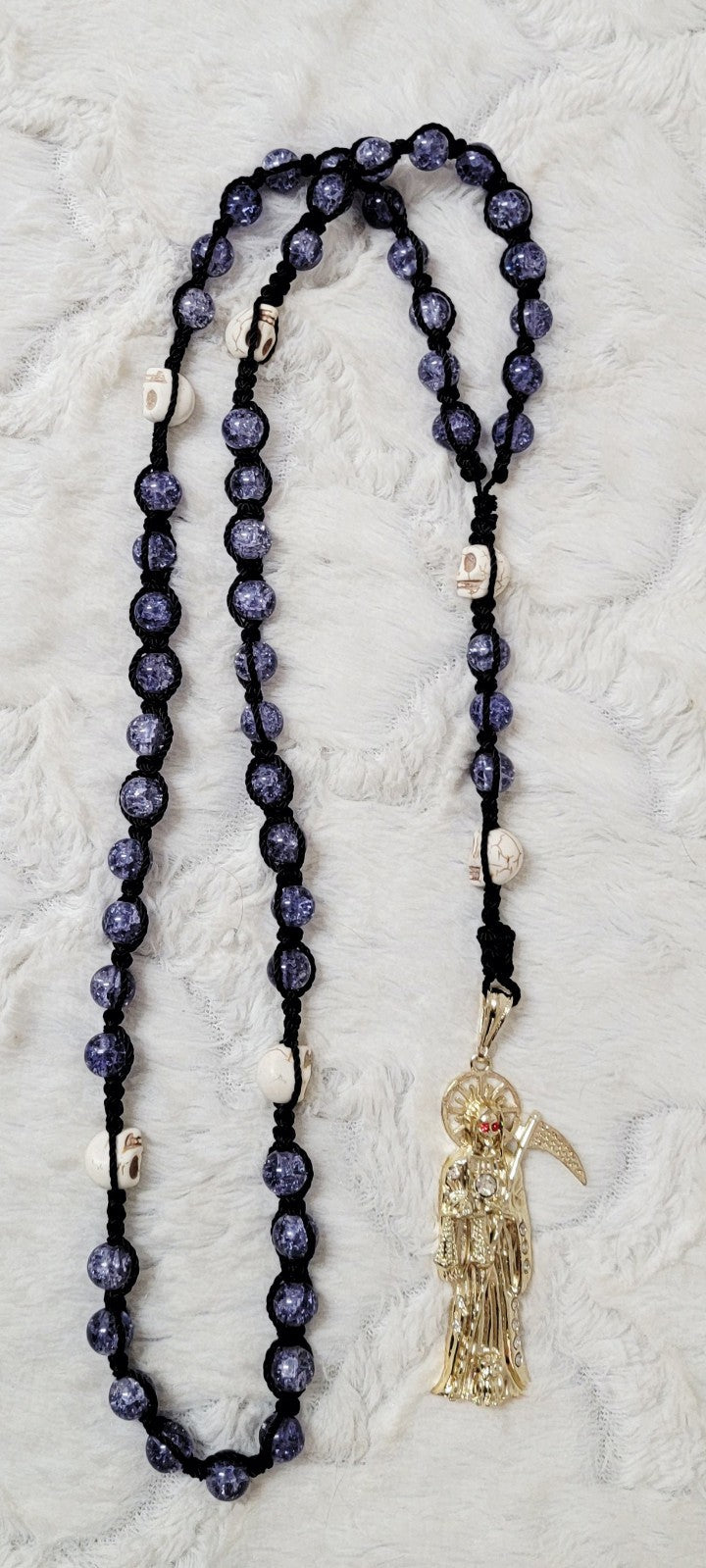 Santa Muerte Rosary 25 inch