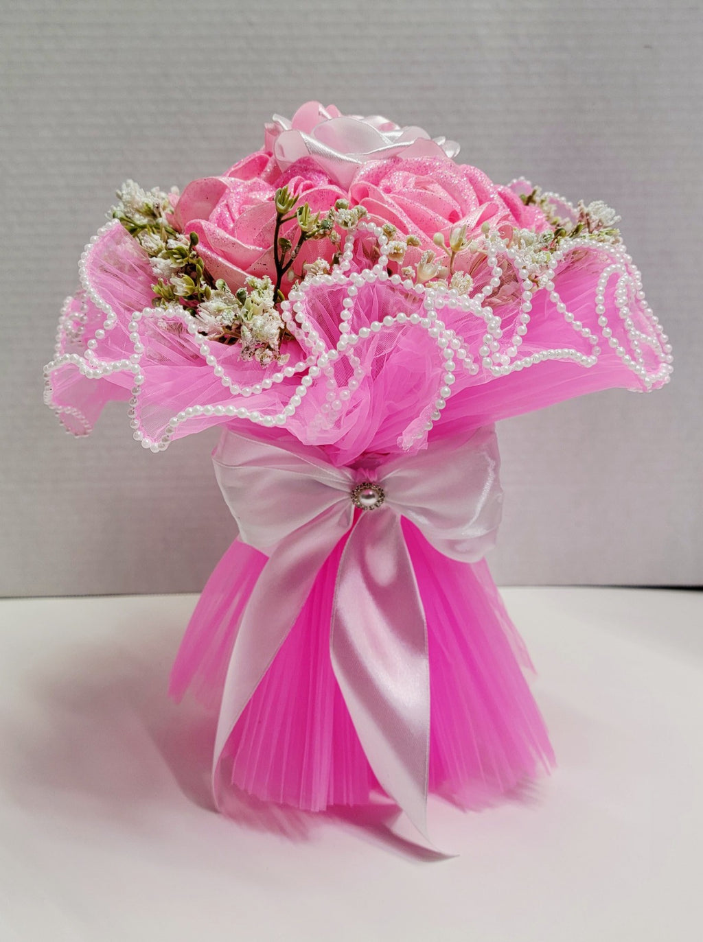 handmade Ribbon Flower bouquet