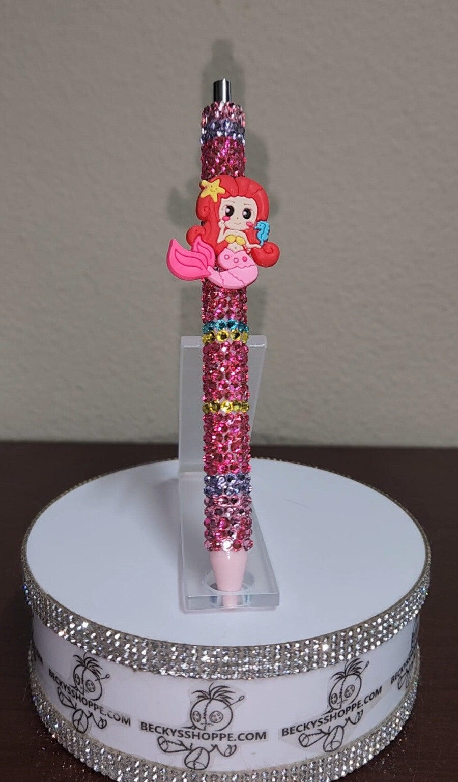 Handmade Rhinestone wrapped writing pen