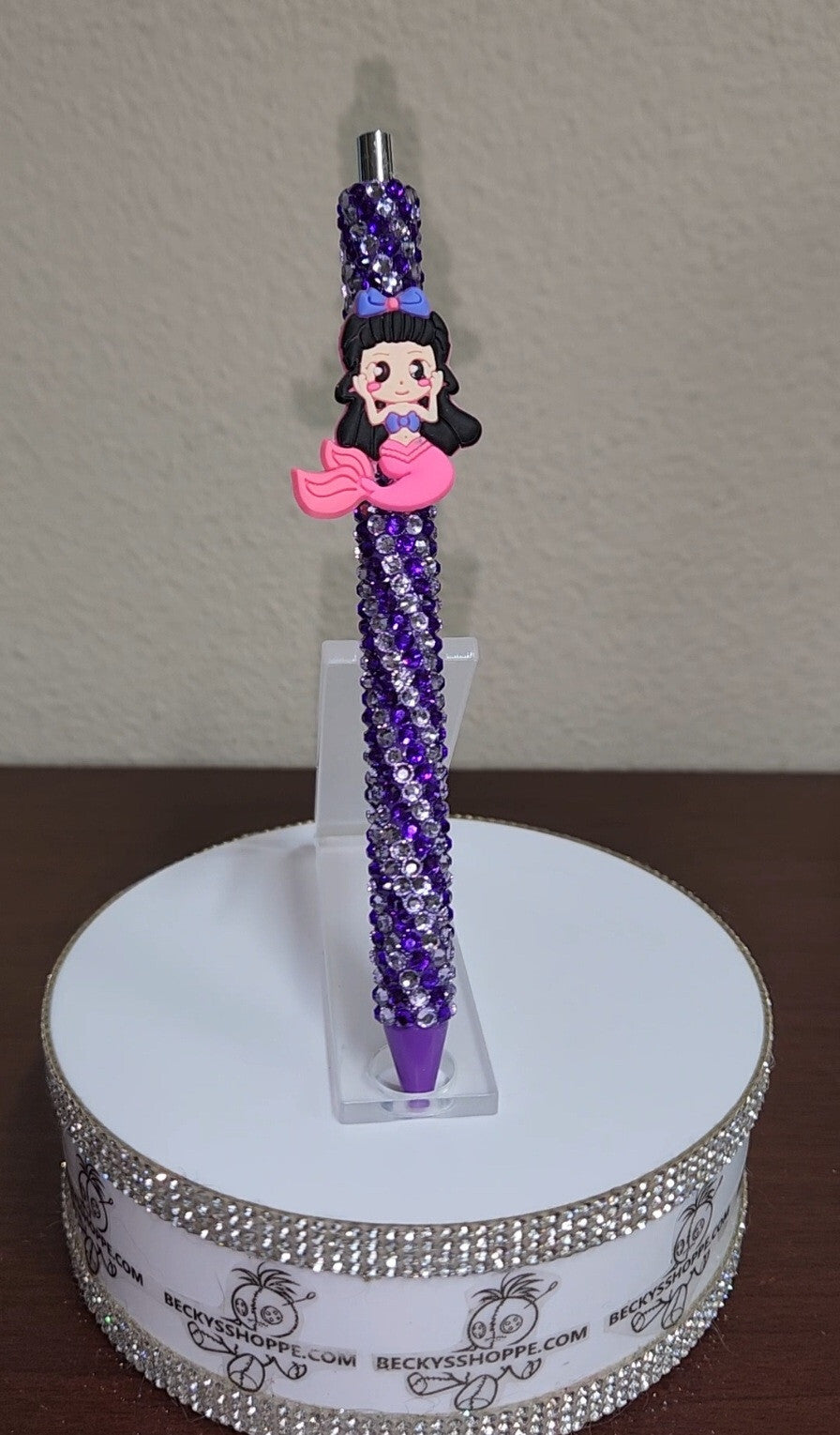 Handmade Rhinestone wrapped writing pen