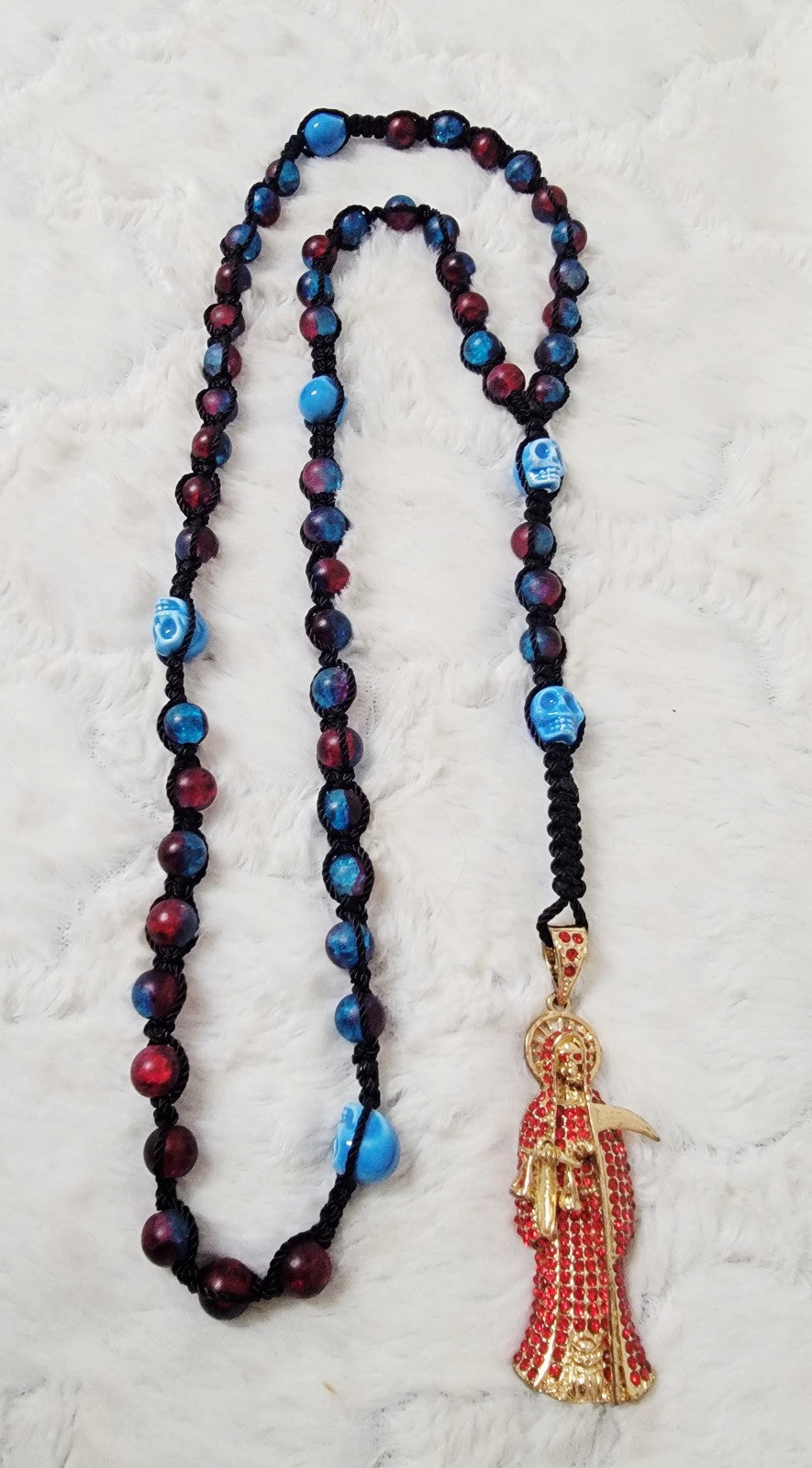 Santa Muerte Rosary 26 inch