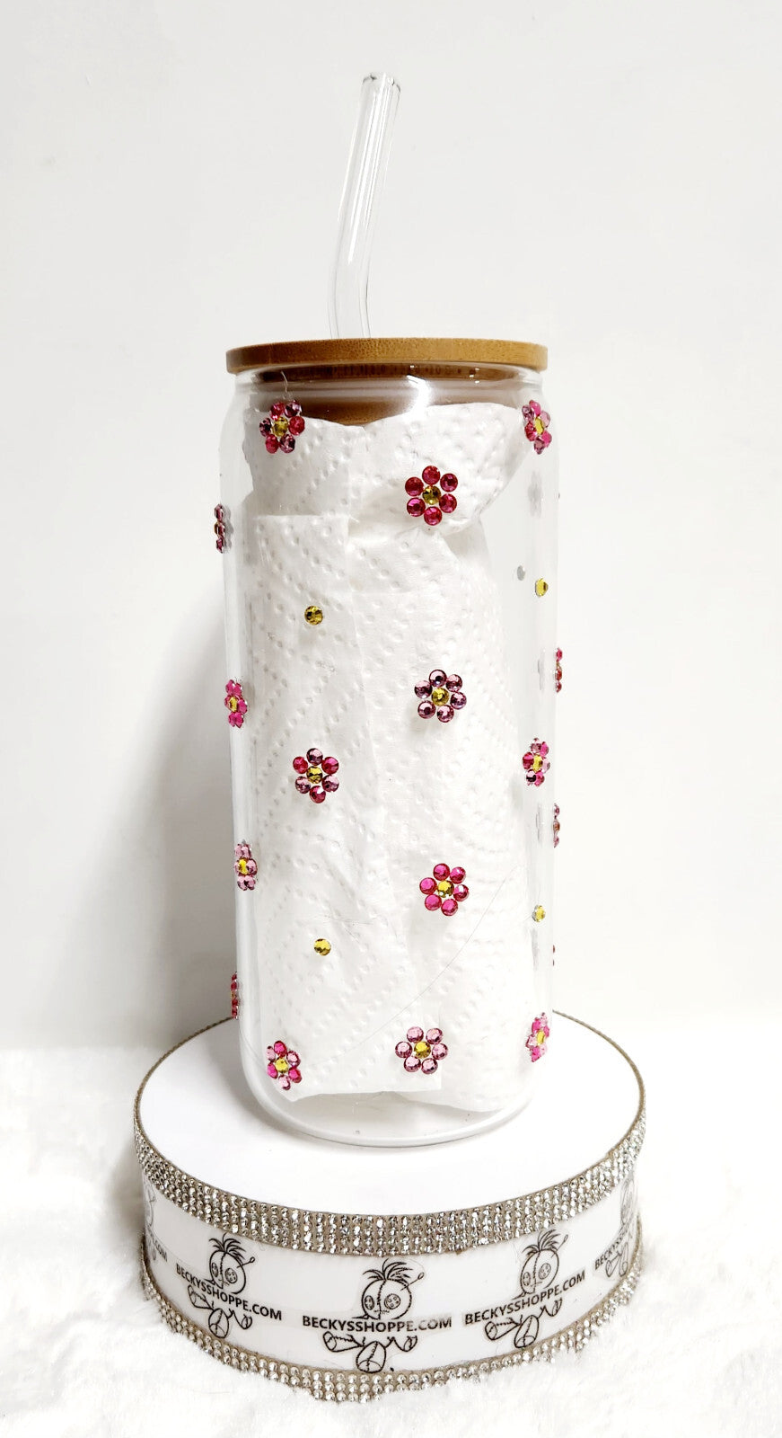 16 oz Hello Kitty Glass tumbler