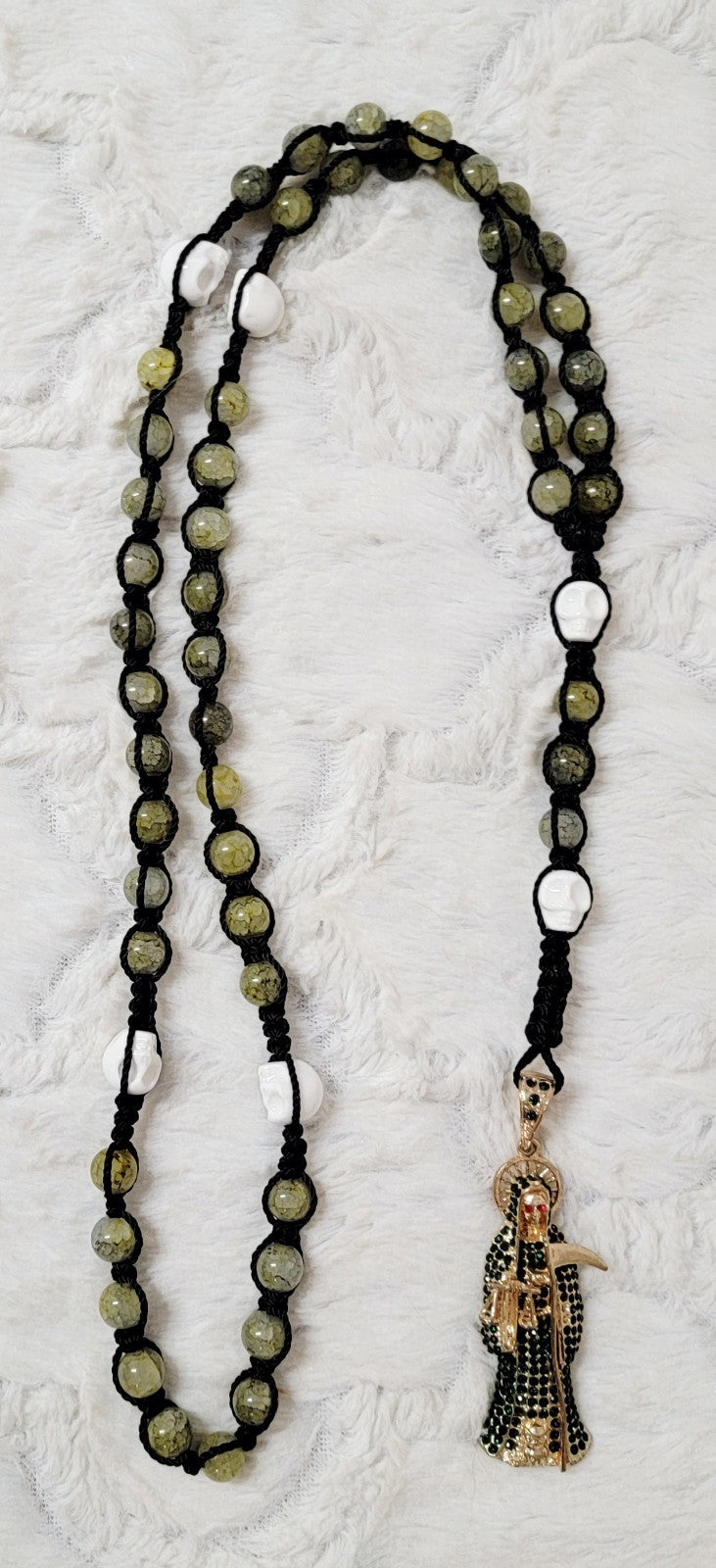Santa Muerte Rosary 25 inch