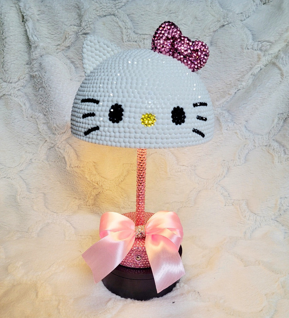 Rinestoned Hello Kitty desk lamp