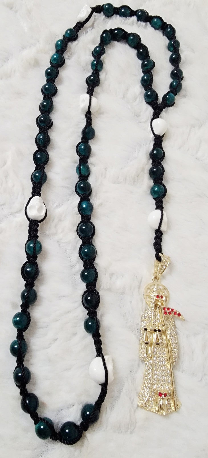 Santa Muerte Rosary 24 inch