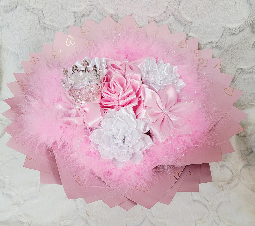 handmade Ribbon Flower bouquet