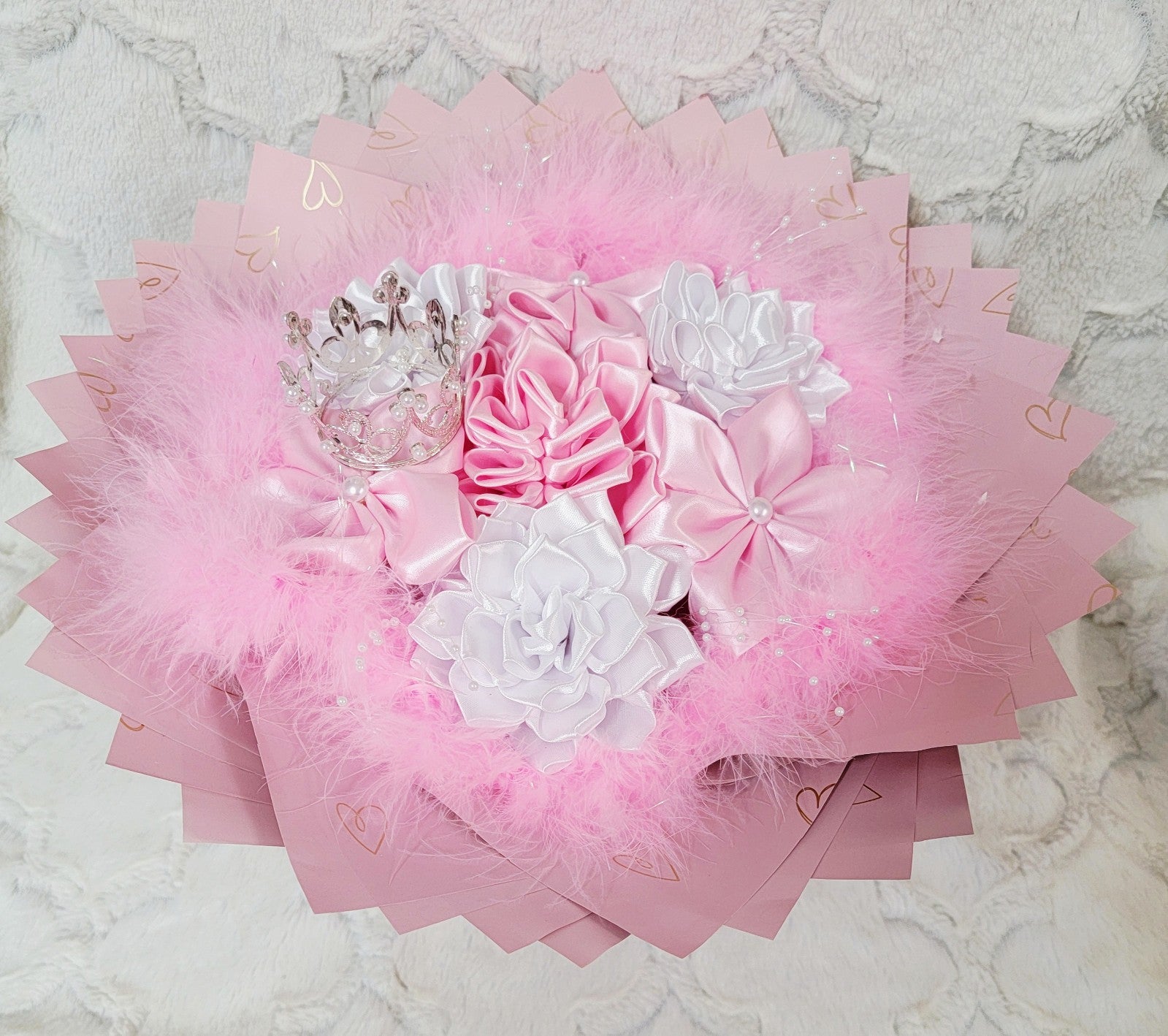 handmade Ribbon Flower bouquet