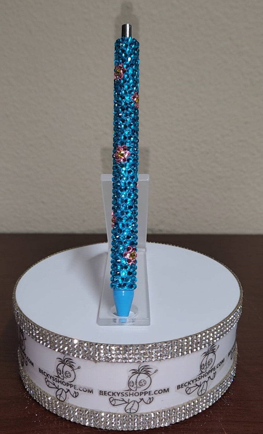 Handmade Rhinestone wrapped writing pen