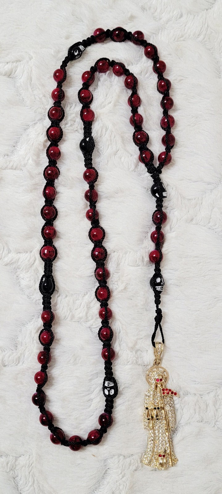 Santa Muerte Rosary 26 inch