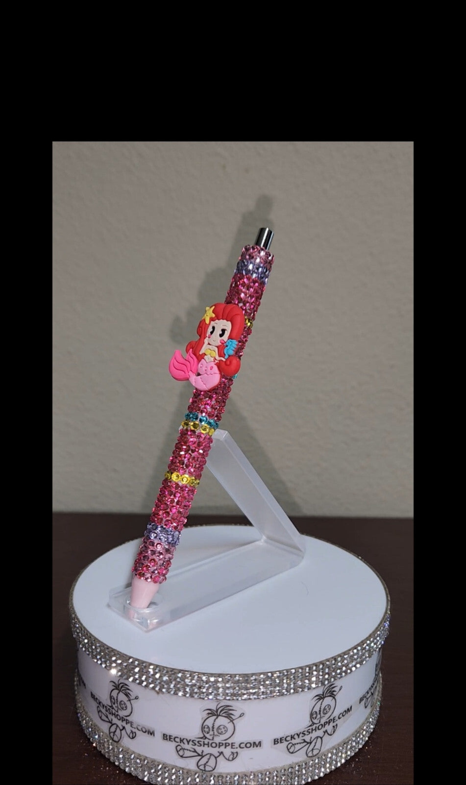 Handmade Rhinestone wrapped writing pen