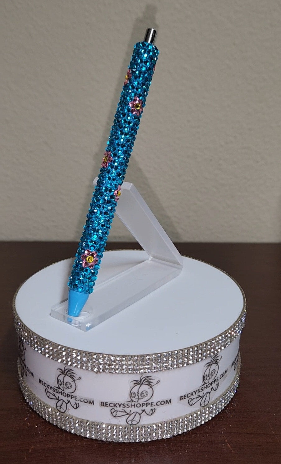 Handmade Rhinestone wrapped writing pen