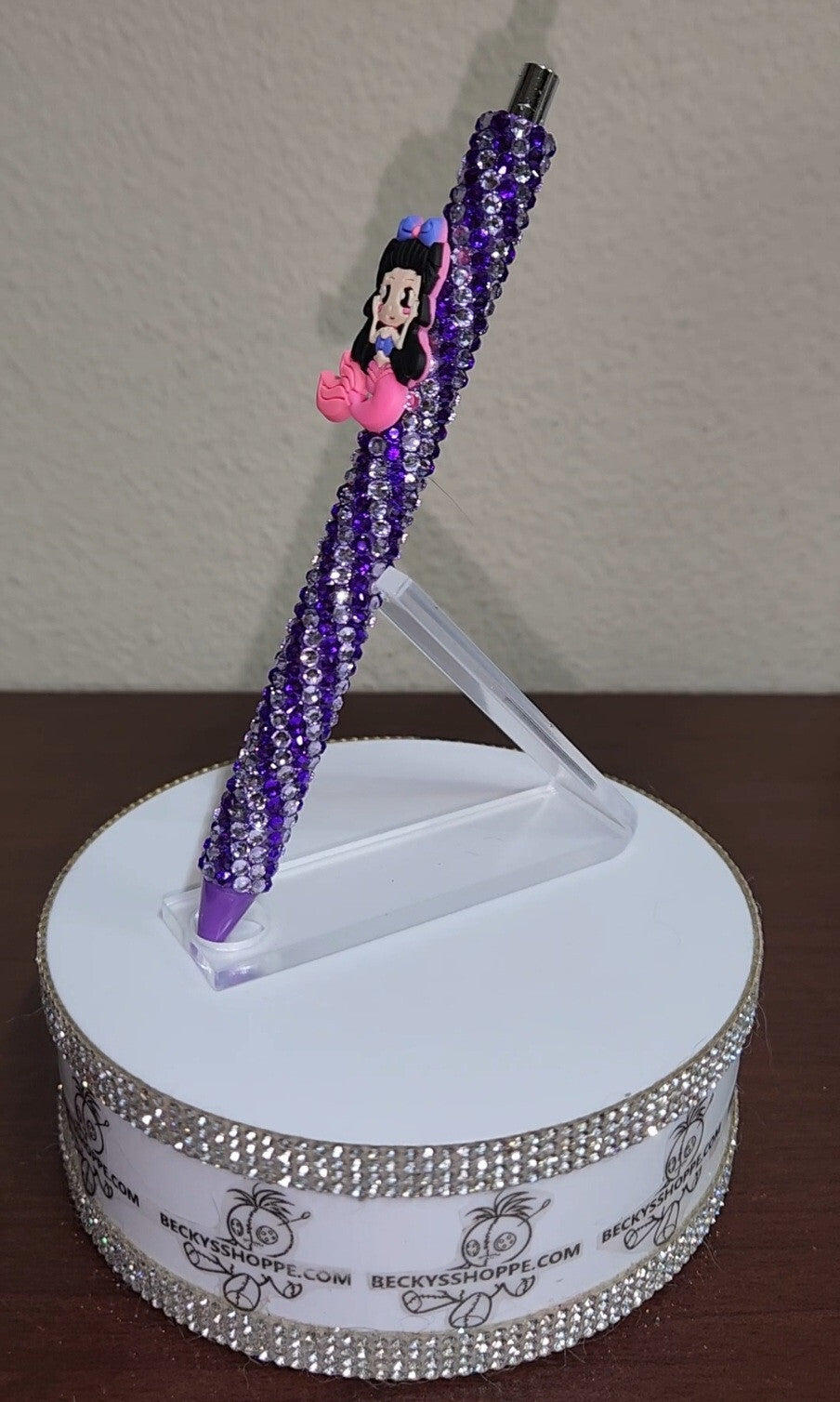 Handmade Rhinestone wrapped writing pen