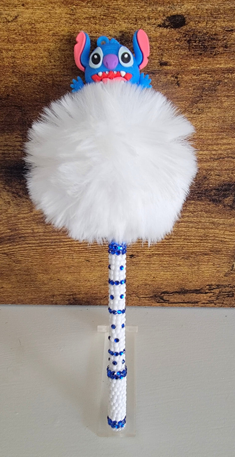 Handmade Stitch Rhinestone wrapped writing pen