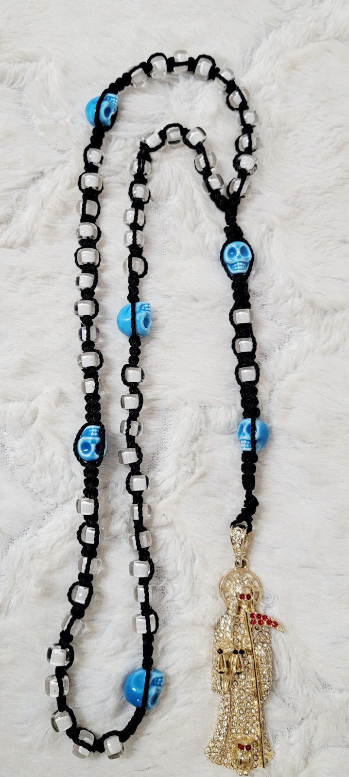 Santa Muerte Rosary 22 inch