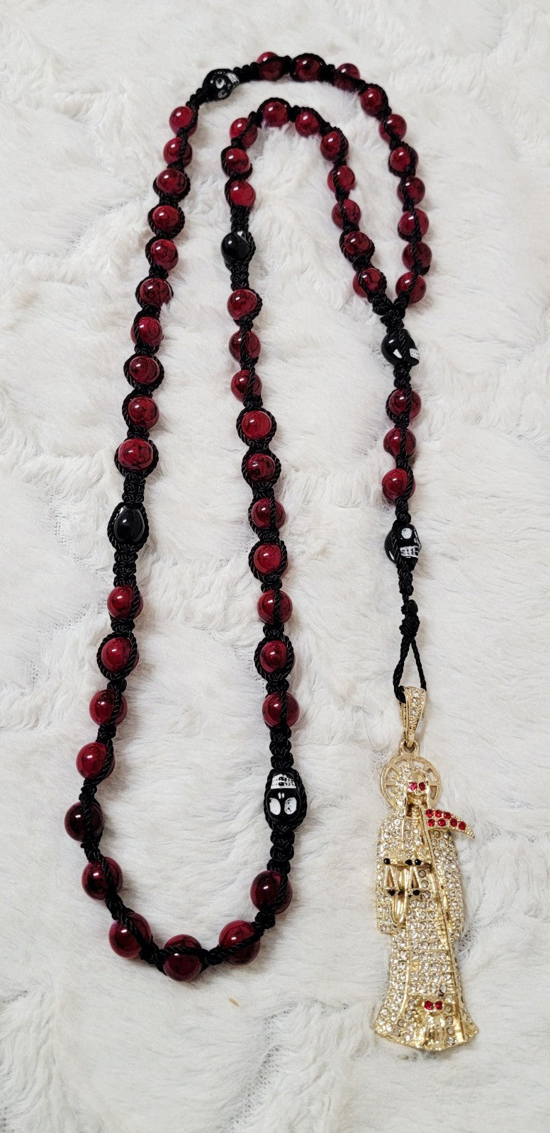 Santa Muerte Rosary 26 inch